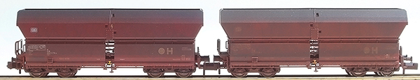 REI Models 8524161 - German 2pc Hopper Wagon Set of the DB (Custom Weathered)